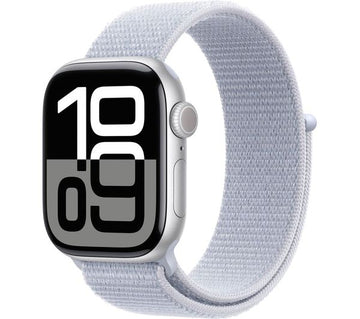 Apple Watch Series 10 GPS 42mm Silver Aluminium with Blue Cloud Sport Loop – Very Good